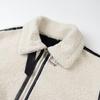 2023 European & American Women’s Winter Casual Lapel Long-Sleeve Zipper Lamb Wool Jacket Top