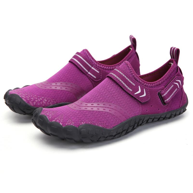 

New outdoor five-finger children s creek shoes wading beach shoes diving shoes couple swimming fitness cycling hiking shoes 46 фіолетовий
