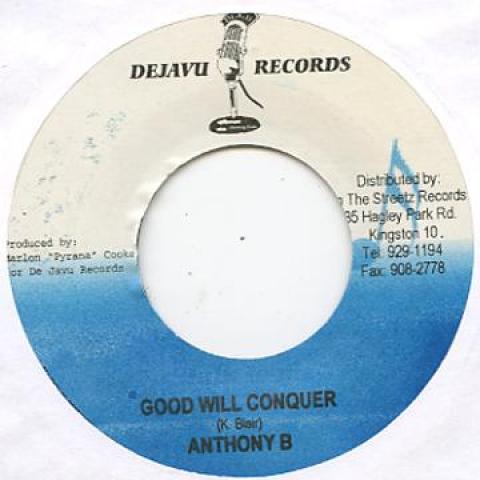 

7inch Record ANTHONY B - Good Will Conquer De Javu 2005 Jamaica Reggae, Ska & Dub