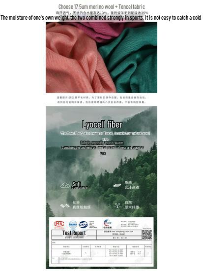 Women's Quick-Dry Merino Tencel Base Layer Long Sleeve Shirt