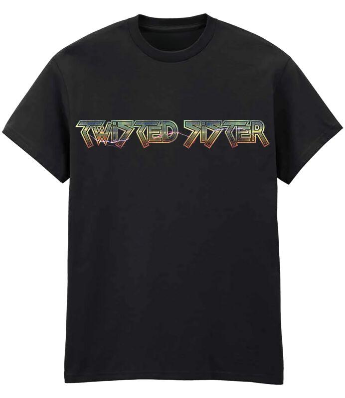 Metallic Logo Twisted Sister Band T-Shirt 100% Cotton Graphic Tee Men Women Summer Streetwear Top S разноцветный