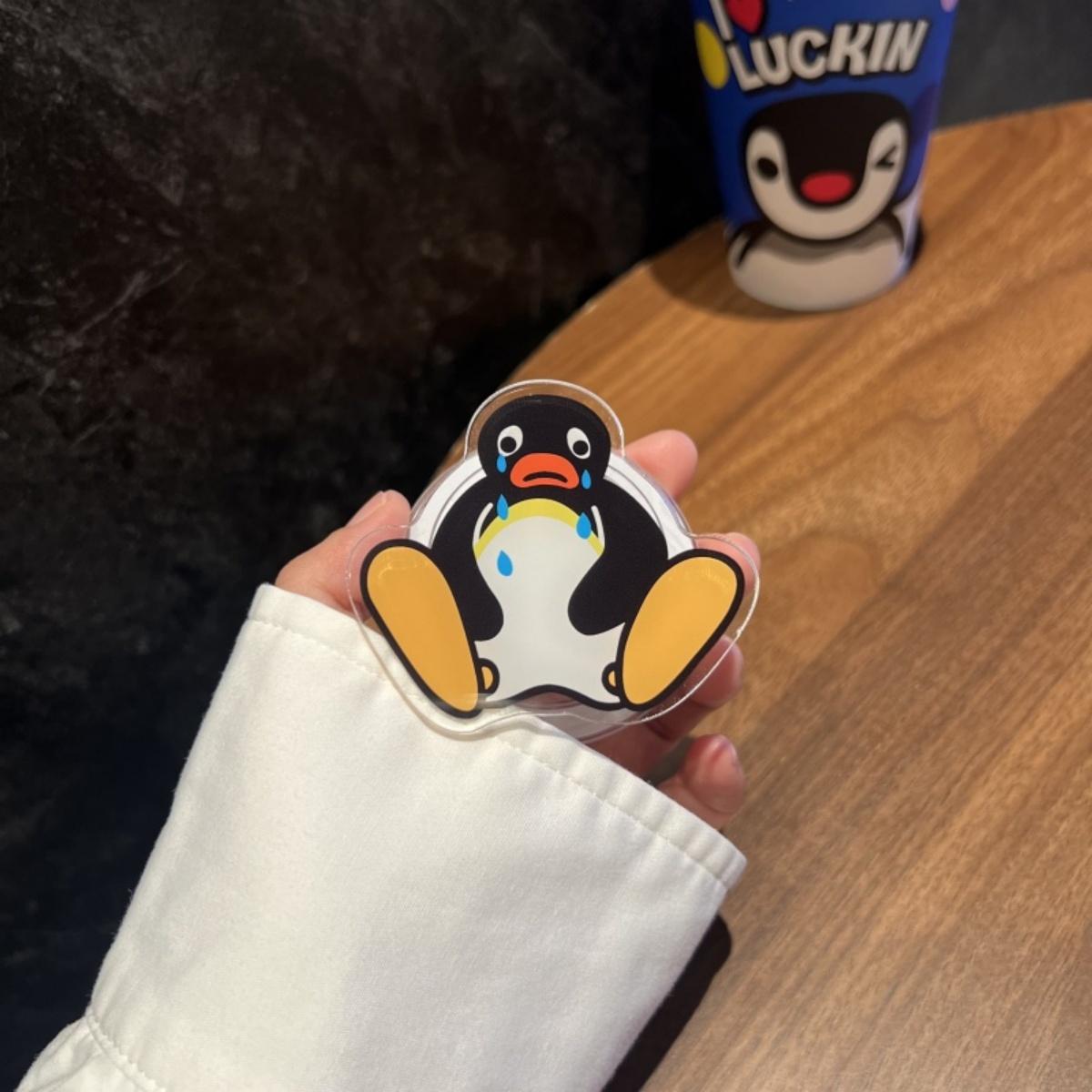 

Cute Cartoon Penguin Magnetic Holder Grip Tok Griptok Phone Stand Holder Support For iPhone 16 Pro Max For Magsafe Accessories