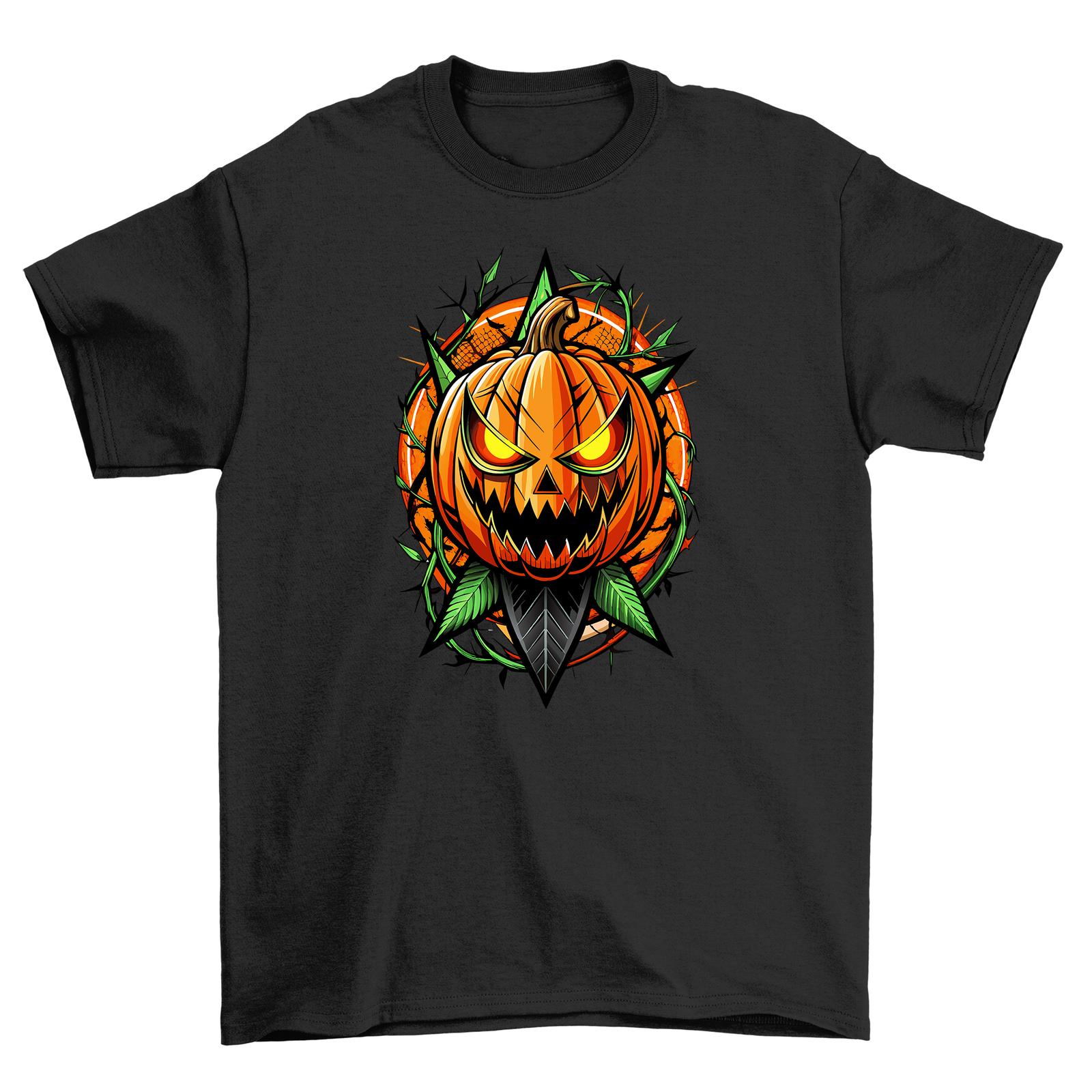 

HALLOWEEN_279 Jack-O-Lantern Funny T-Shirt Mens Womens Tees Top - Spooktacular Design for Trick-or- L
