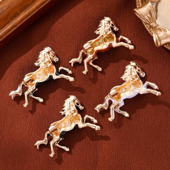 Przypinka Broszka Rok Konia Chiński Zodiak Broszka Vintage Zwierzę Zodiak Przypinka Swetry Czapki Torby Odznaka Dekoracja Odzieży