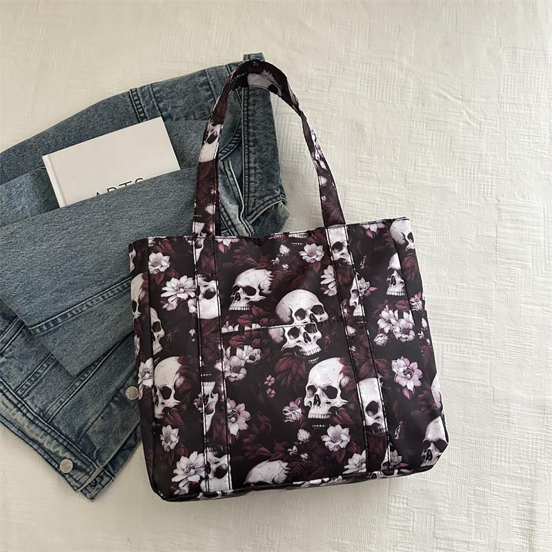 

Stylish Canvas Tote Bag For Women With Large Capacity Casual Summer Design Offers Versatile Everyday Use PurpleRed