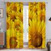 Sunflower Vintage Floral Print Print Printcurtains, Pastoral Stylecurtains, Bedroom Space, Living Space, Homestay, Ornamental, Can Be Customize