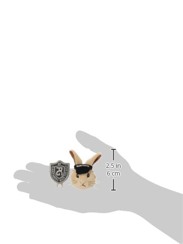 PEARLY GATES Unisex Golf Rabbit Plush Ball Marker, Face: W34.5mm X H90mm, Angry: W41.5mm X H70mm / 053-3284914 040_Face FR
