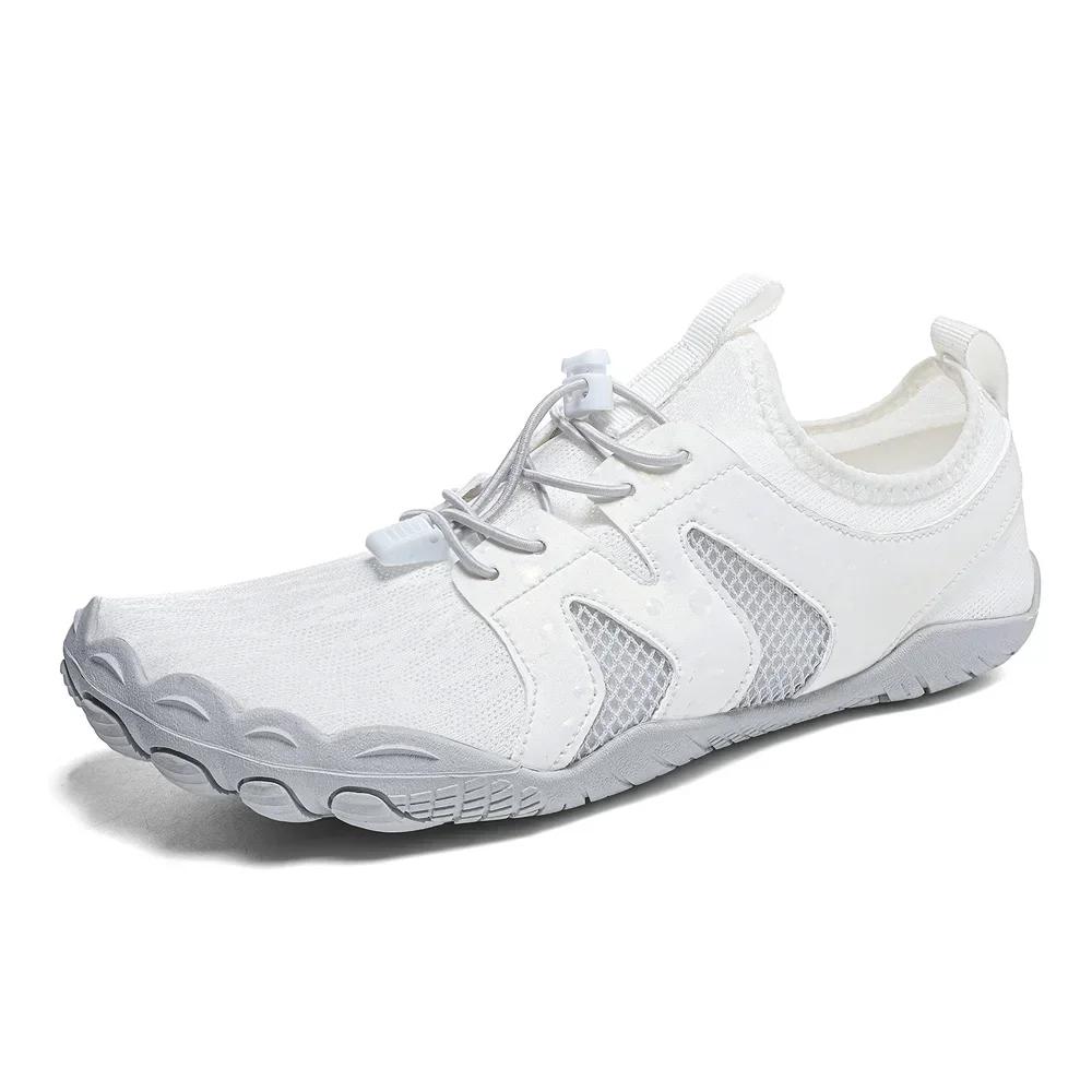 Women Men Water Shoes Upstream Wading Swimming Barefoot Five Fingers Aqua Shoes Beach Seaside Gym Fitness Unisex Sneakers