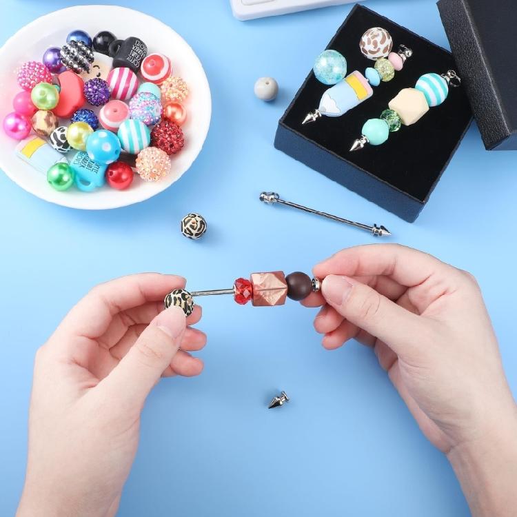 30Pcs Stylish Rod Pendants Metal Jewelry Supplies Jewelry Craft Metal Stick Pendants for Custom Necklaces and Earrings