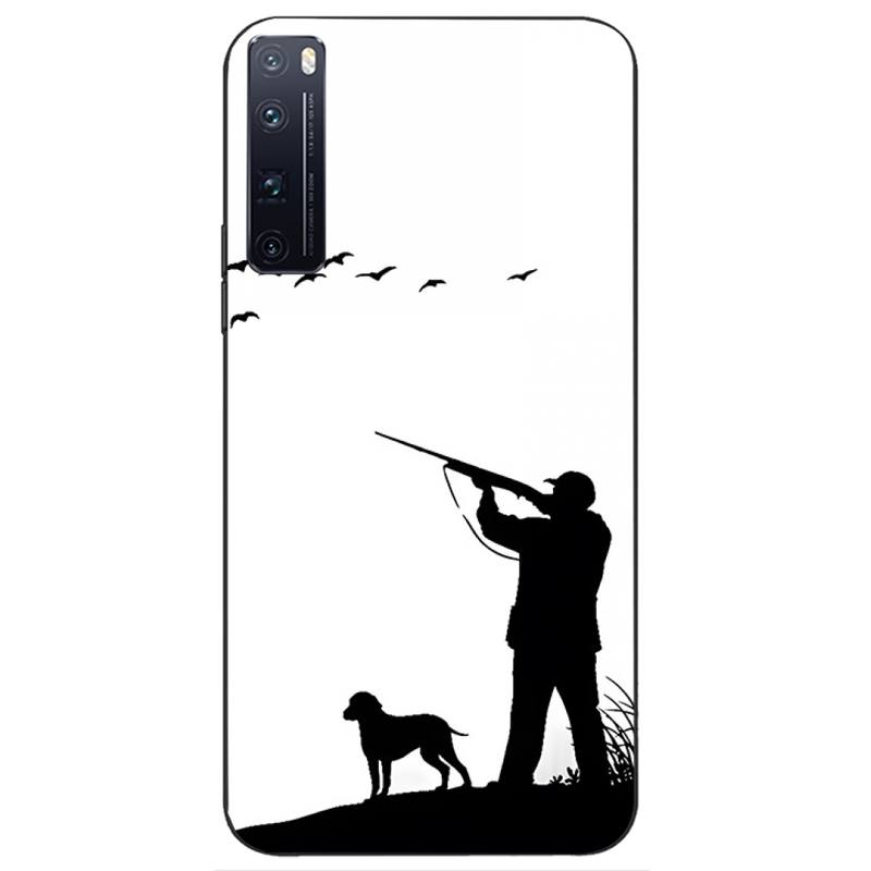 Hunting Animal and Fishing Man Phone Case Fundas for Huawei Y9 Y7 Y5 Y6 Prime 2019 Y9s Mate 30 20 10 Lite 40 Pro Nova 5t Cover