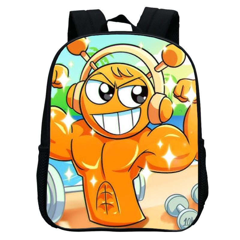 Printed Rhythm Box Kindergarten Bag, Cartoon Sprunki 12-Inch Backpack Lightweight Boys And Girls