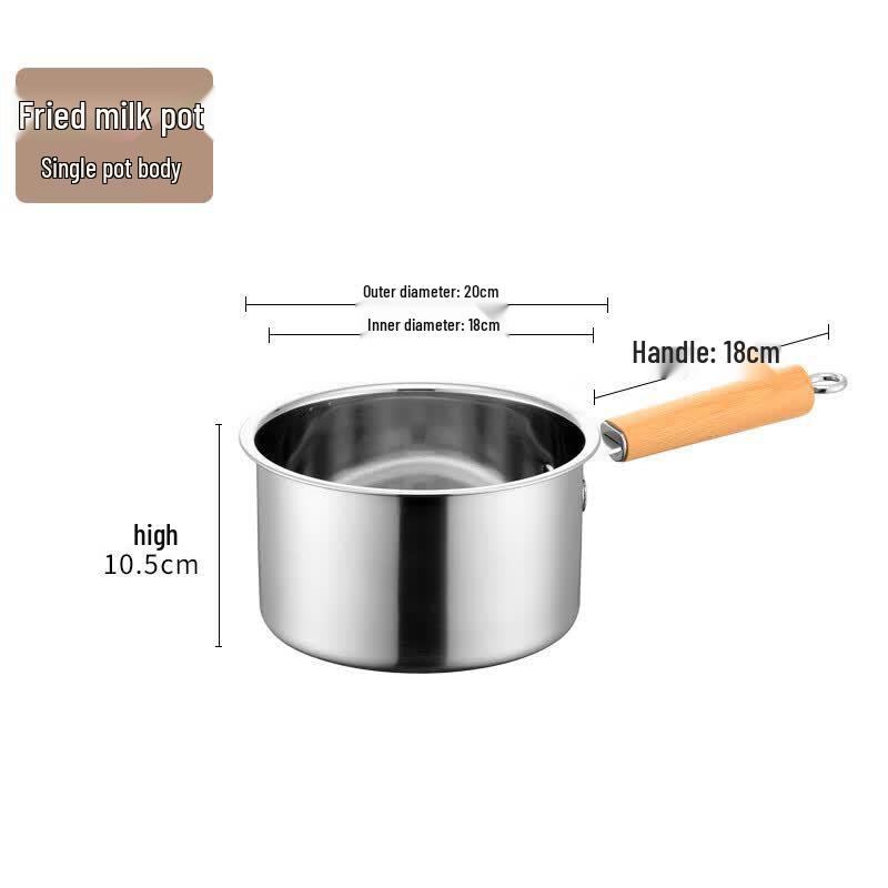 ZISIZ 304 Stainless Steel Milk & Soup Pot