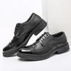 Luxury Brand Men Leather Shoes Black Casual Business Shoes Fashion Italian Patent Formal Flats High Quality Leather Oxford Shoes