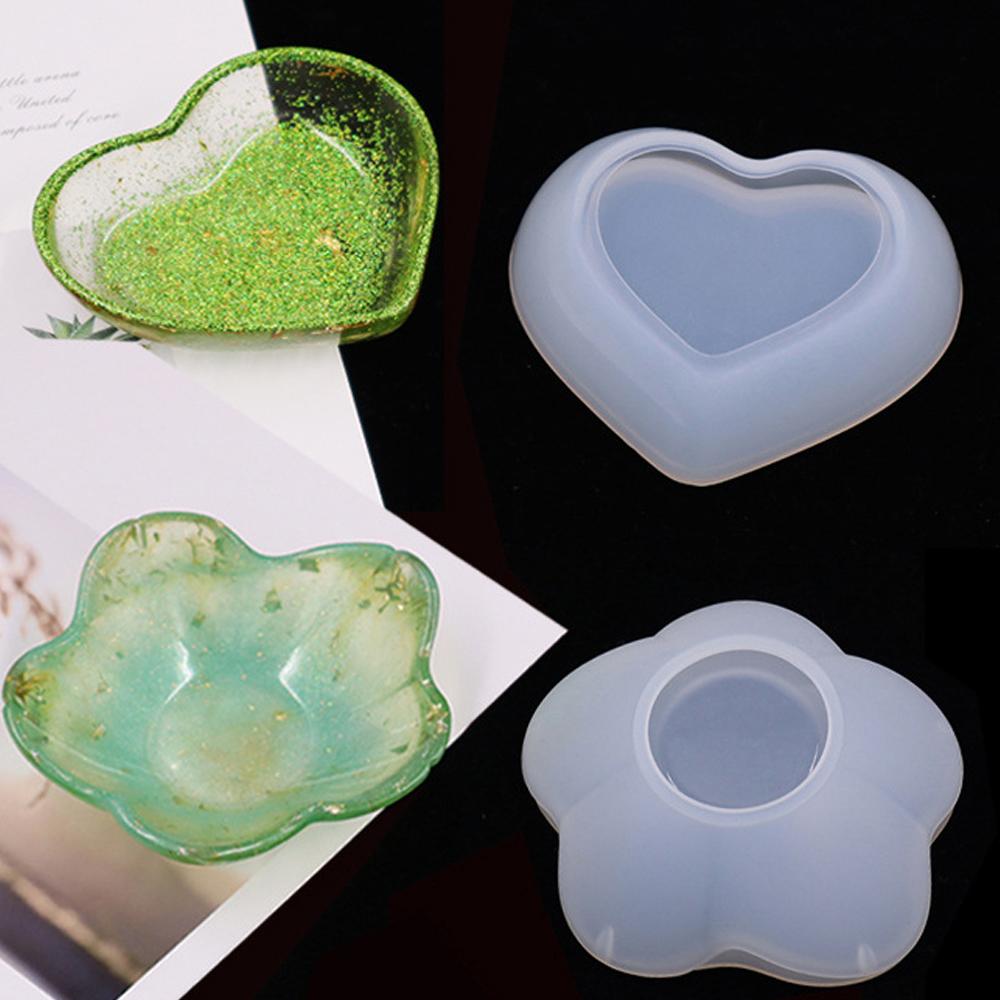 Handform Kerzentablett Silikonform Beton Zement Kerzenhalter Bastelform DIY Handgefertigt Harz Schmuck Display Platte Formen