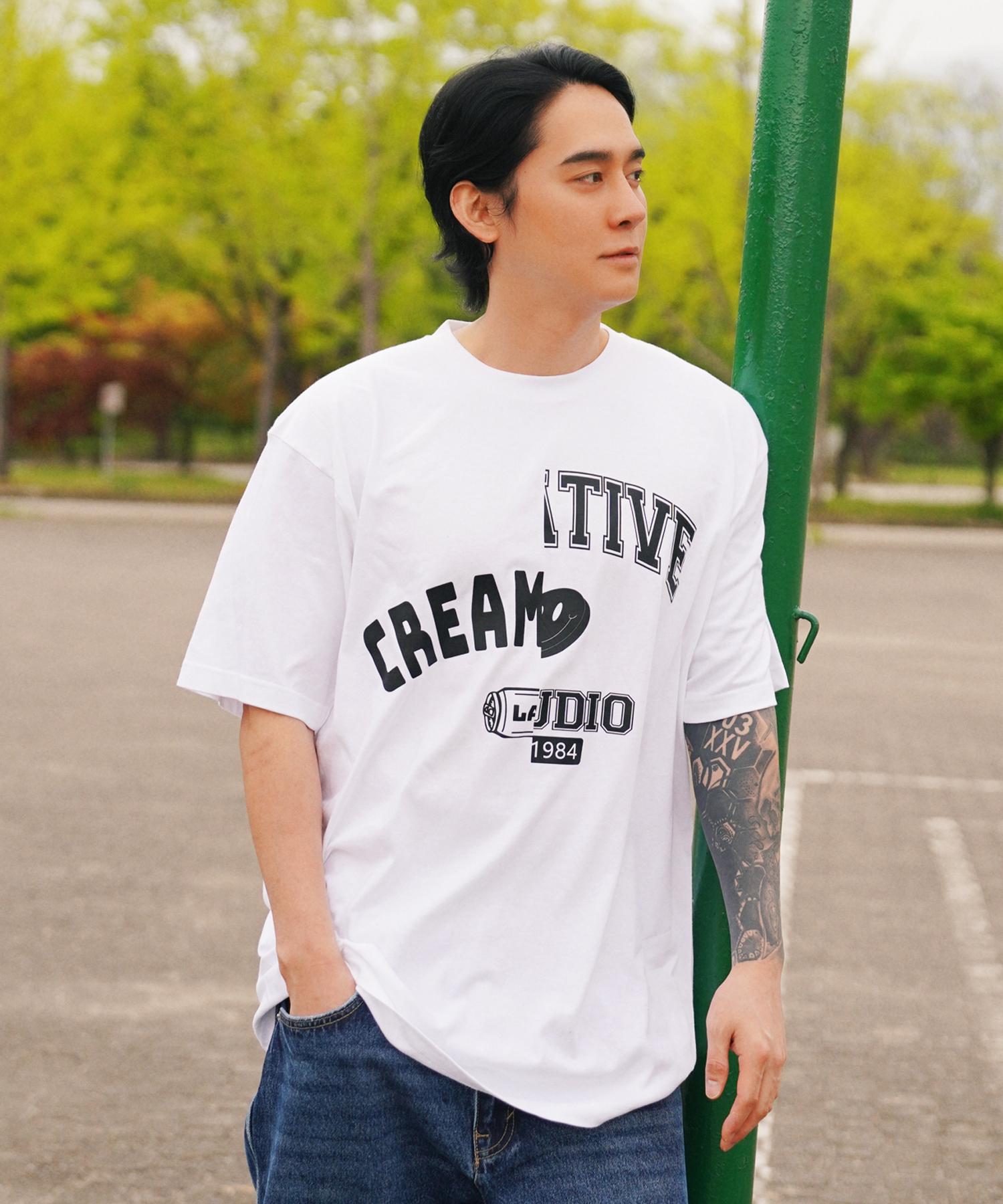Cream Soda Lab 1984 Creative Short Sleeve T-Shirt White Black L