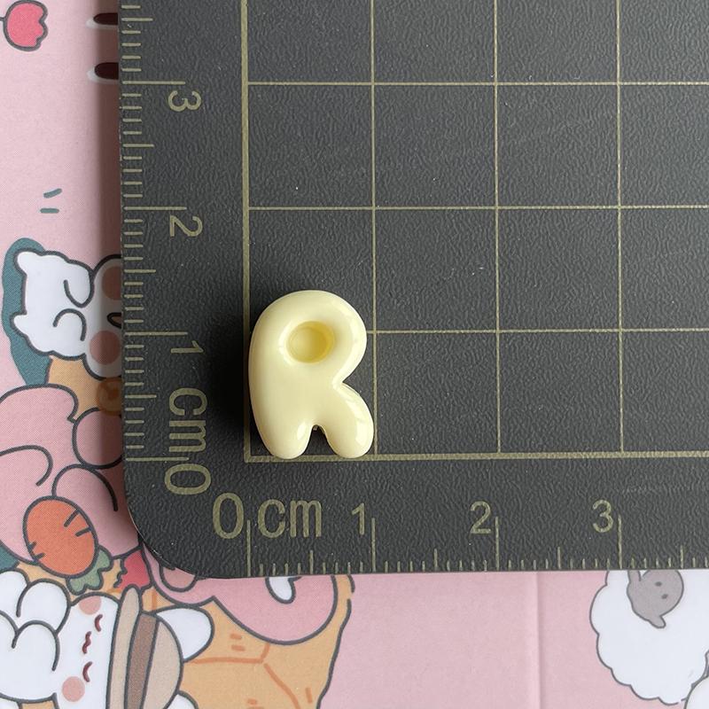 Resin Alphabet Letter Charms 26Pcs Cute Bubble Design Pastel Full A-Z Set for DIY Necklace Bracelet Friendship Gifts