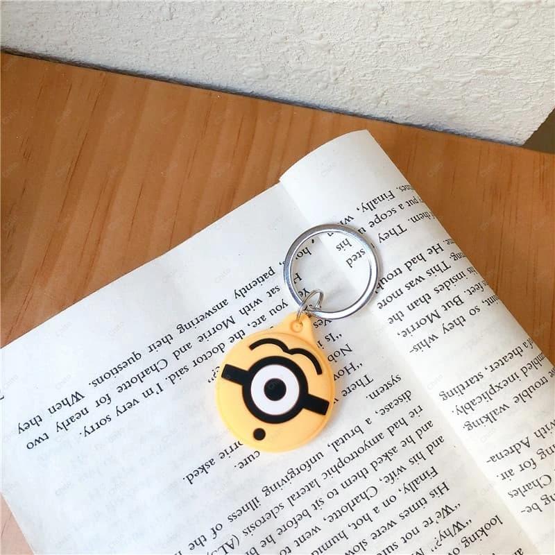 Cute Cartoon Soft Silicone For Airtag Case Protective Silicon Cover For Apple Airtags Holder KeyChain Shell Air Tag Tracker