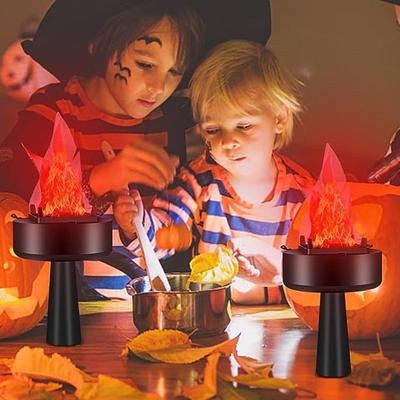 3D Electric Fake Flame Lamp Realistic Looking USB Rechargeable Portable Fake Campfire Flame Light Party Decoration