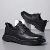 2025 Spring and Autumn Cowhide Doudou Shoes Men's Casual Driving Shoes Soft-soled Business Leather Shoes