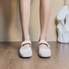Versatile Velcro Single Shoes One Pedal Casual Mary Jane Shoes Functional Wind Ballet Shoes