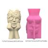 Silicone Moulds Flower Vase Molds Human Body Shape Flexible Ornament Molds Unique Flowerpot Moulds for Resin Craft