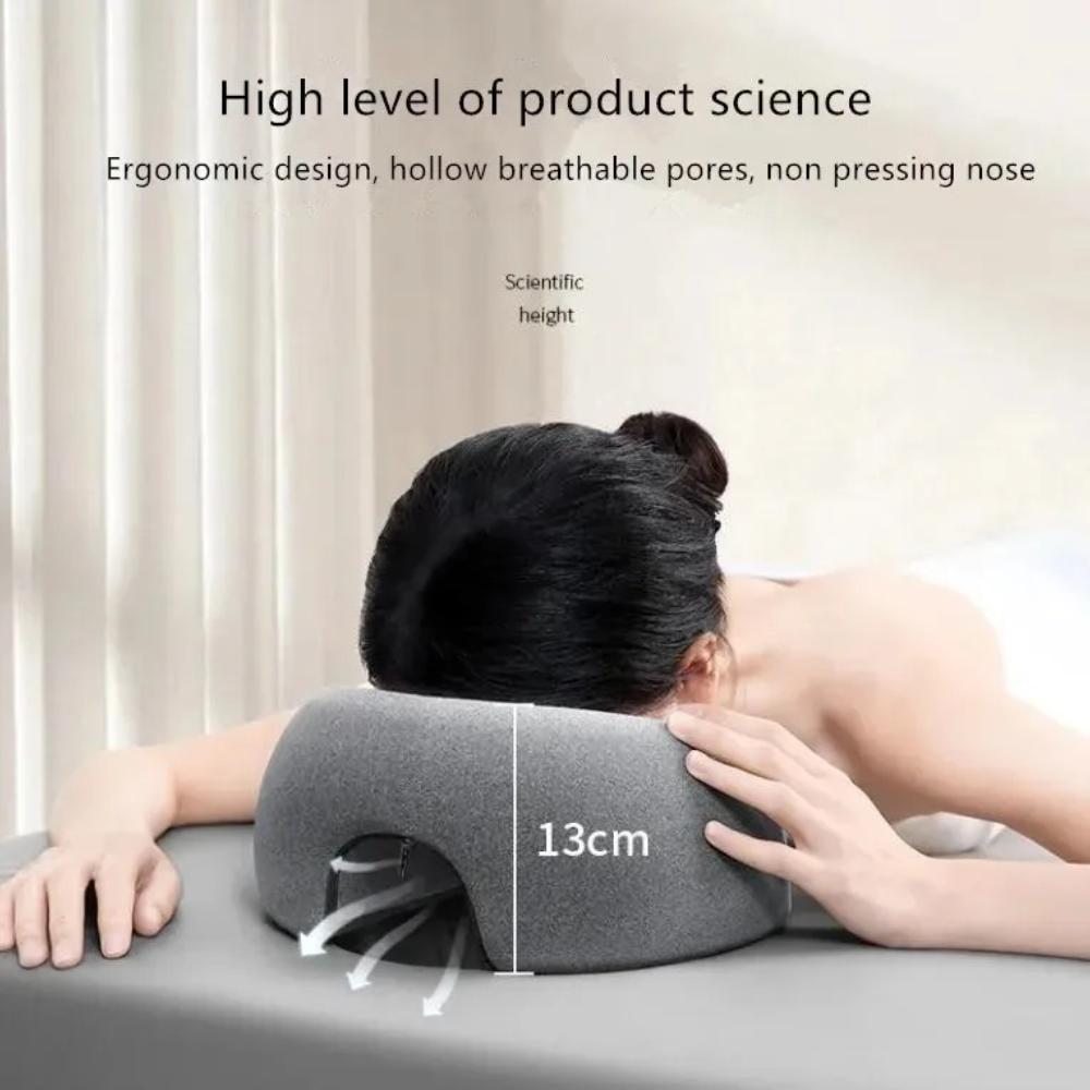 High-quality Memory Cotton Pillow Prone Face-Down Resting As A Home Massage Headrest or Contoured Post-Eye Surgery Support