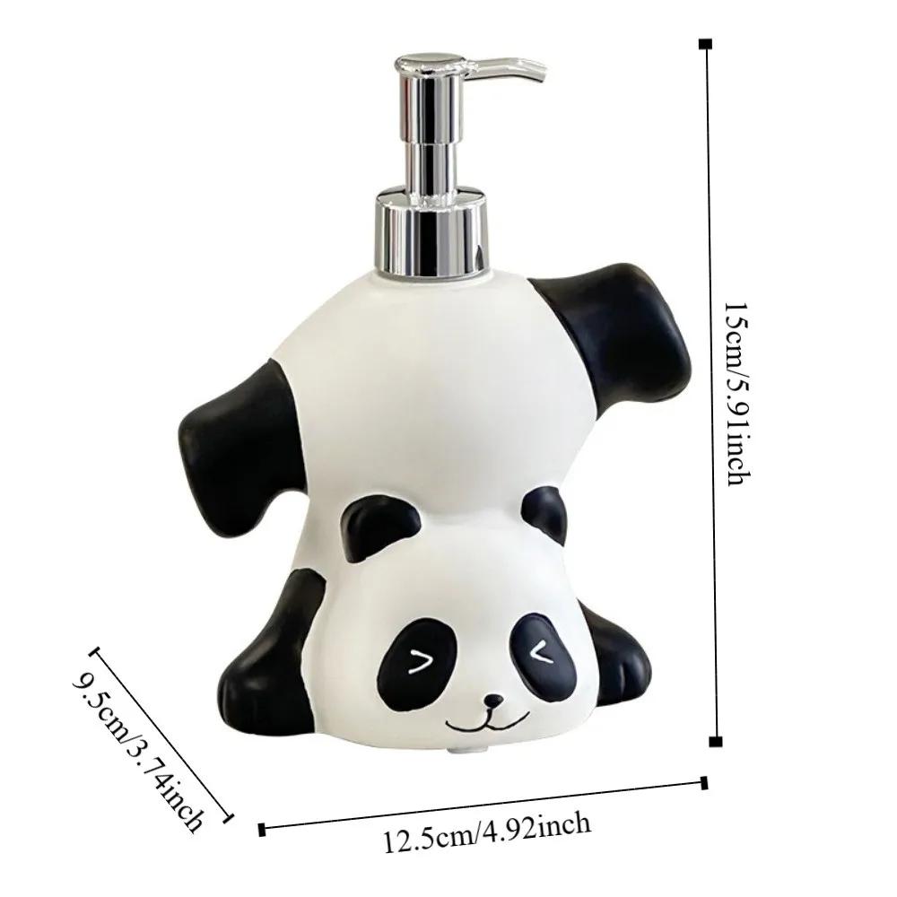 Cute Panda Soap Dispenser Press Bottle Container Cartoon Hand Sanitizer Bottle Animal Decorative Shampoo Soap Dispenser