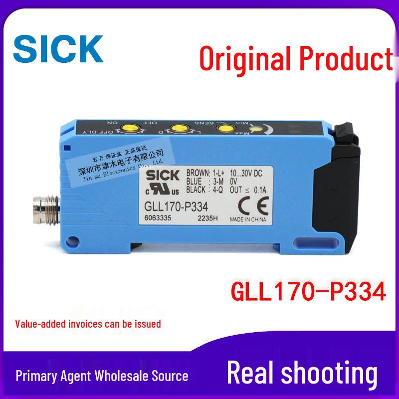 Genuine Fiber Optic Sensor GLL170-P334 with PNP Output Fiber Optic Amplifier. GLL170-P334