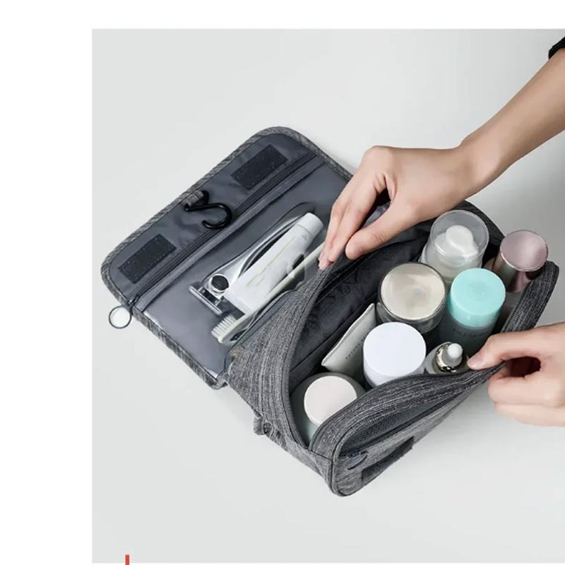 Oxford Fabric Men Business Portable Storage Bag Toiletries Organizer Women Cosmetic Bag Waterproof Hanging Travel Wash Pouch