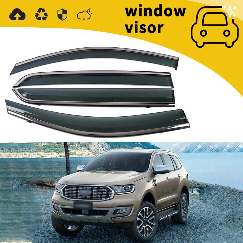 15-17 Ford Everest/Taurus/Territory Car Door Rain Visor Eyebrow Deflector.