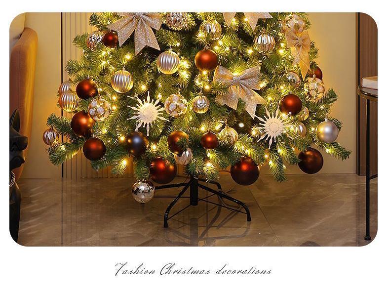 2025 White Flocked Snowy Christmas Tree Set with DIY Ornaments for Home Living Room