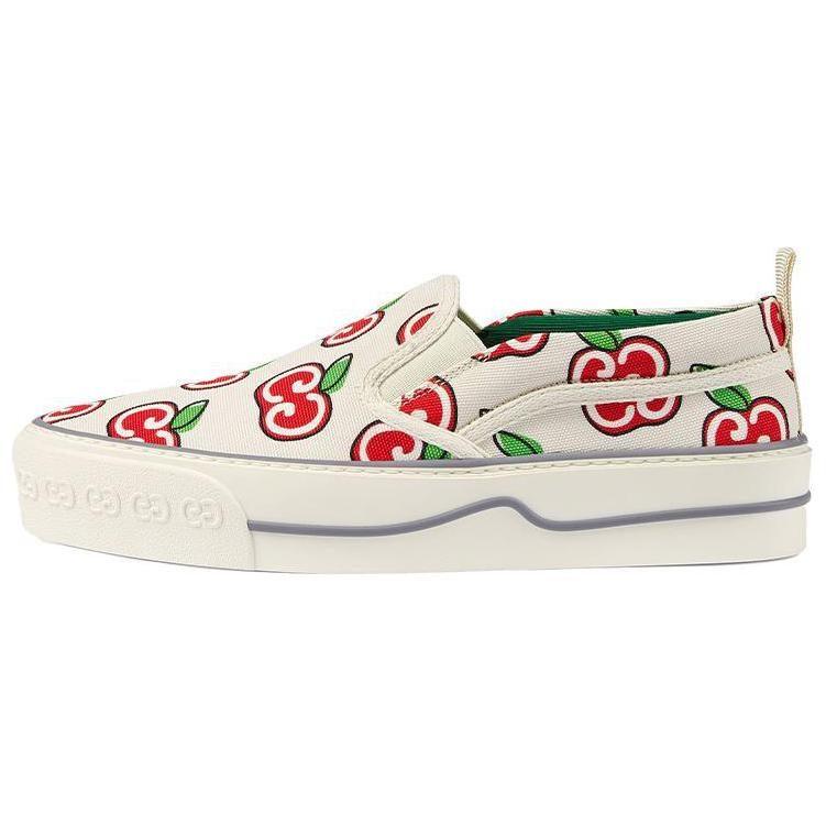 Gucci Tennis 1977 Stylish Skateboarding Shoes Women's White 631751 H2C40 9130
