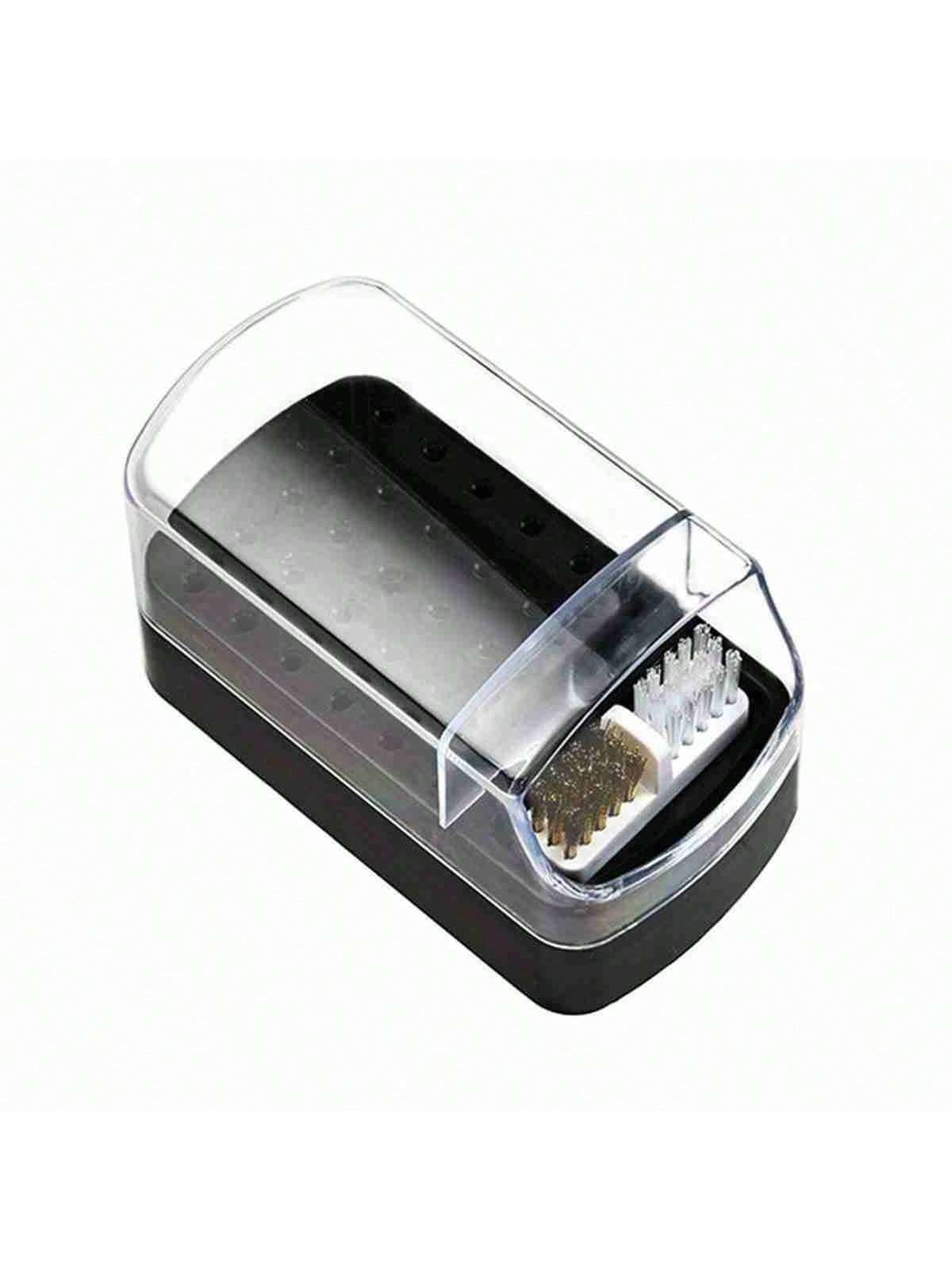 

Nail Drill Bits Storage Box with 30 Holes and Cleaning Brush Manicure Salon Grinding Head Holder Nail Art Accessory Organizer