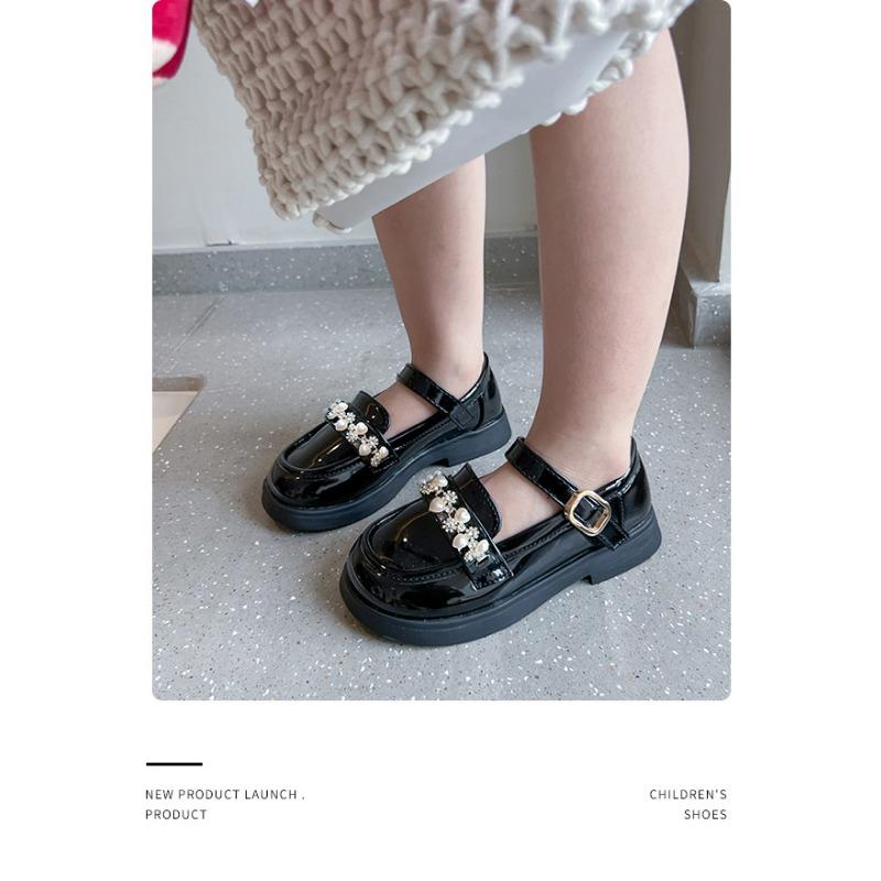 Girls' Princess Shoes Spring and Autumn New Soft Soles Non-slip British Fashion Large Children Sports Casual Leather Shoes