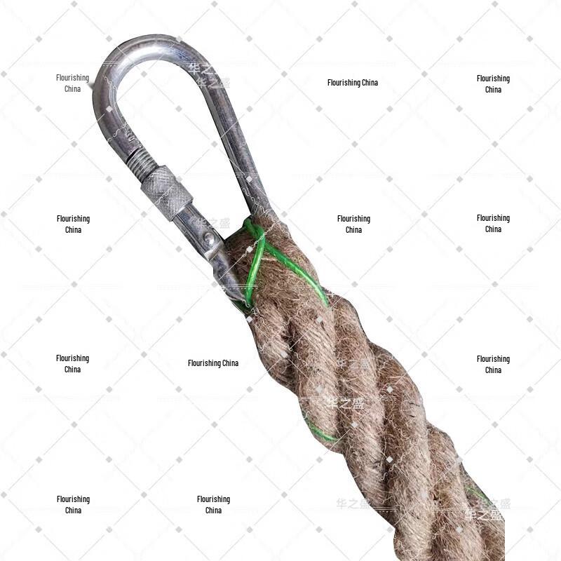 Polyester Climbing & Tug-of-War Rope with Steel Hook