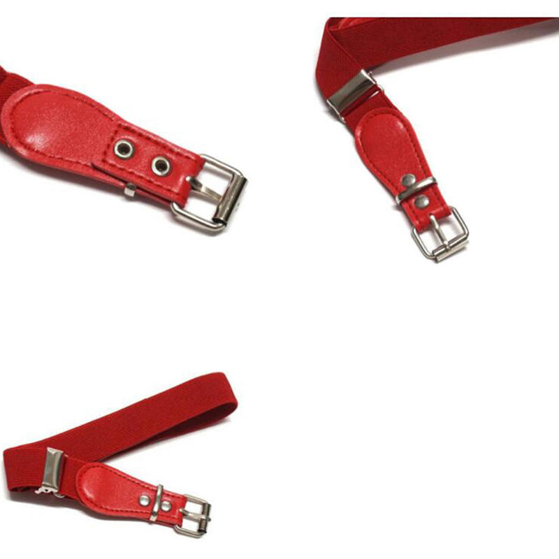 Girls Elastic Belt with Heart Shaped Metal Buckle Cute Stretch Waistband for Jeans & Dresses Adjustable Kids Waist Belt