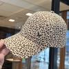 Damen Baseballkappe im koreanischen Stil, Pailletten, Schmetterling, Leopardenmuster, breite Krempe, Sonnenschutz, vielseitige Kopfbedeckung, Schirmmütze