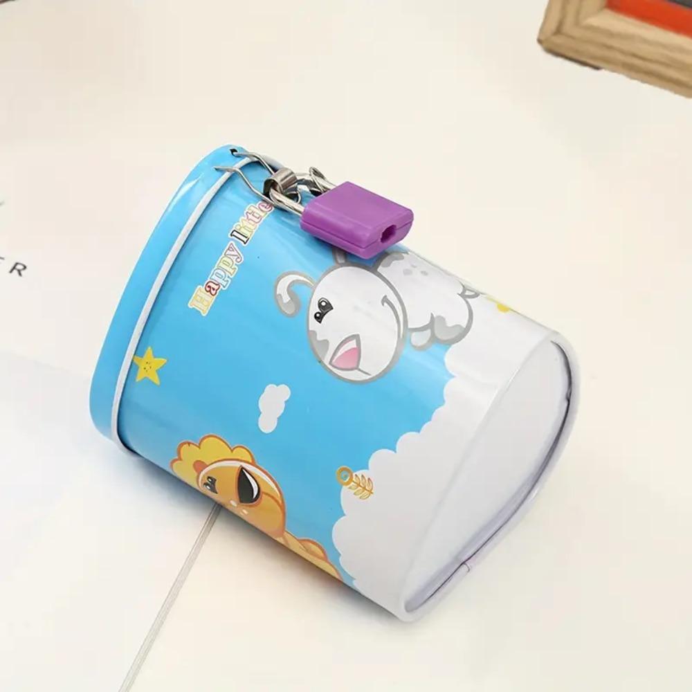 with Lock Heart Shaped Piggy Bank Cartoon Cartoon Children's Piggy Bank  Bedroom Decoration