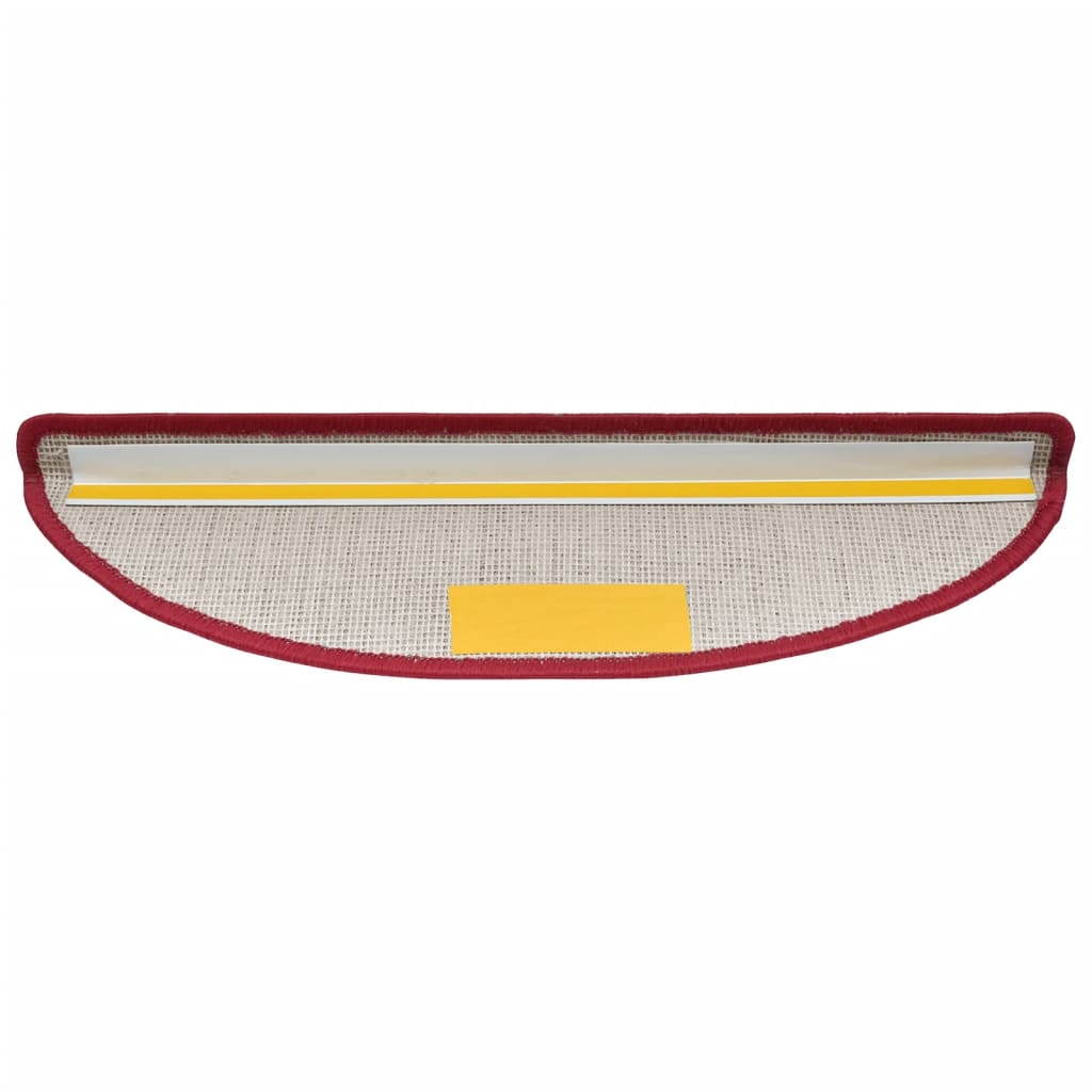 Stair Treads 10 pcs. 56 x 17 x 3 cm Red Semi Circular