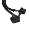 Obd2 Male To Dual Female Elbow Extension Cable With 16Pins Available To Connected 1 In 2 Converted Extender Adapter