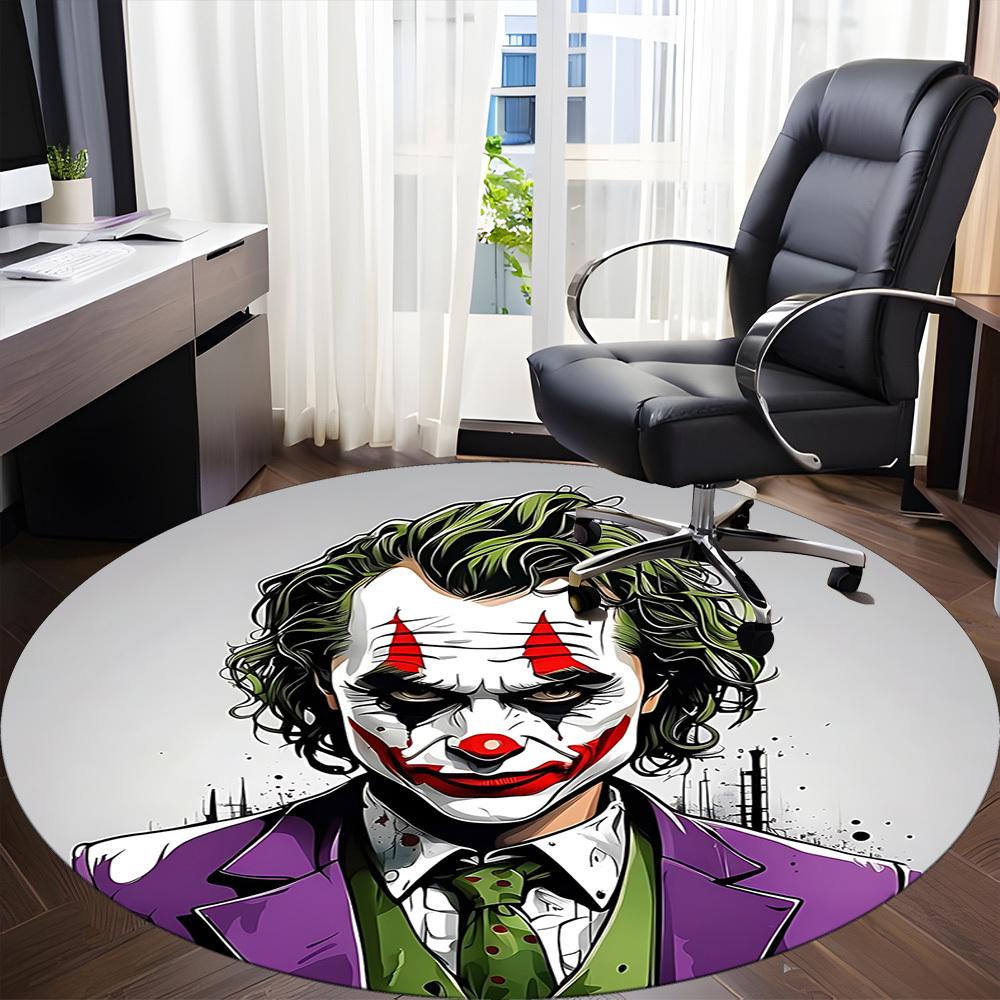 1pc Clown Costume Office Round Area Rug, Under Office Chairs Bedroom Living Room Home Decor, Room Deco, Available in Various Sizes