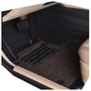 Custom Leather Car Floor Mats: Horizontal Stripe, Double-Layer, Full Surround Design