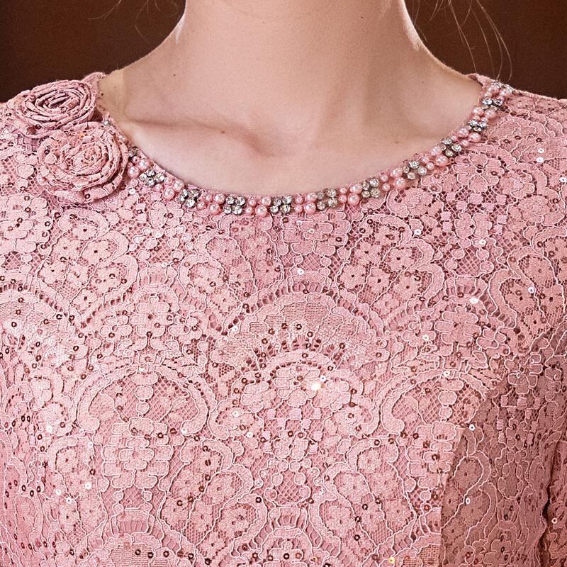 Elegant Lace Mother of the Bride Banquet Dress