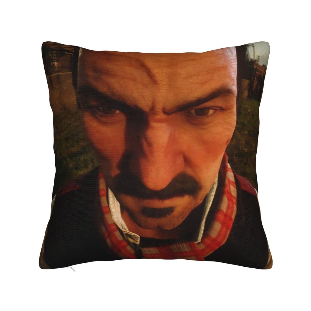Gaming RDR2 Arthur Morgan Square Pillow Cases US West Cowboy Cushion Covers Awesome Zipper Decorative Pillowcover for Home 18"