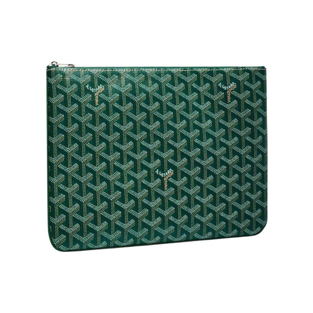 Goyard Senat Y Monogram Full Print Zipper Cosmetic Bag Unisex Cosmetic Bag Black Blue Green SENAT2MMLTY