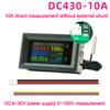DC 4-30V 10A Digital Voltmeter Ammeter Power Energy Voltage Wattmeter Kwh Temperature Meter Electric Energy Frequency Meter