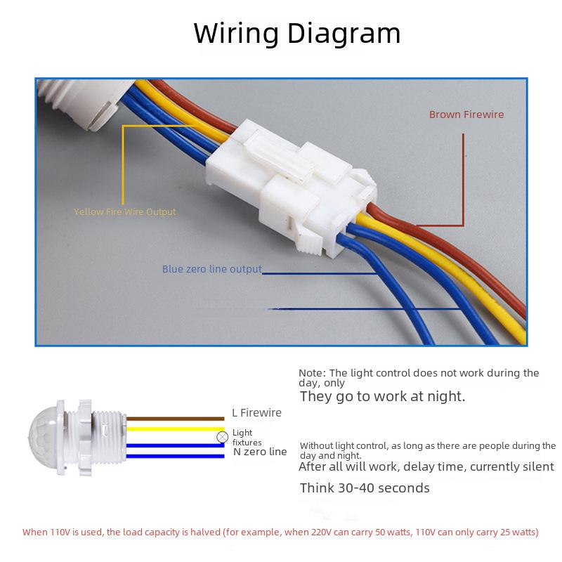 Smart Infrared Motion Sensor Light Controller with Delay