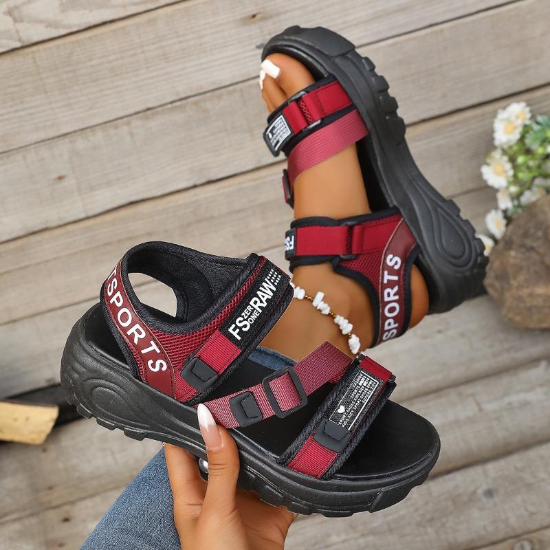 Fashion 2025 Summer New Women's Sports Sandals Multifunctional 6CM Thick Bottom Trend Sandals Fashion Comfortable Beach Women's Shoes