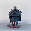 Zwarte Gladiatorhelm-Ridder Romeinse Soldaat Maximus Helm- Larp Halloween Kostuum