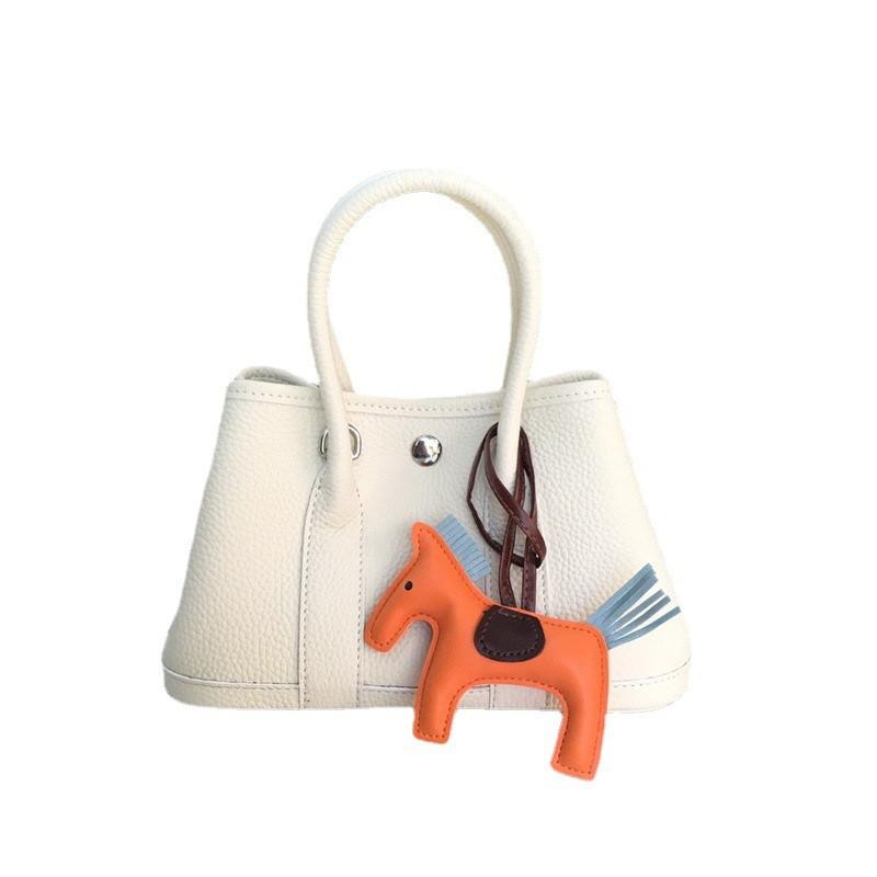 Layer Lychee Pattern Cowhide Garden Bag Fashionable Simple Large-capacity Portable Single-shoulder Diagonal Leather
